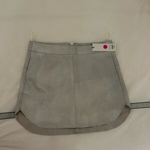 NWT Karina Grimaldi Silver Mini Skirt